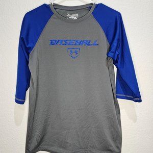 Under Armour Heat Gear Youth Boys Baseball Shirt 3/4 sleeve XL Loose Fit